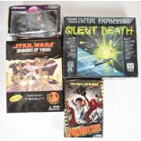 Four horror and Sci-Fi themed board games and similar comprising Star Wars Invasion of Theed,