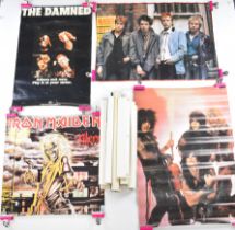 Fifteen Punk, Rock and Heavy Metal posters to include The Sex Pistols, Motley Crue, Iron Maiden, The