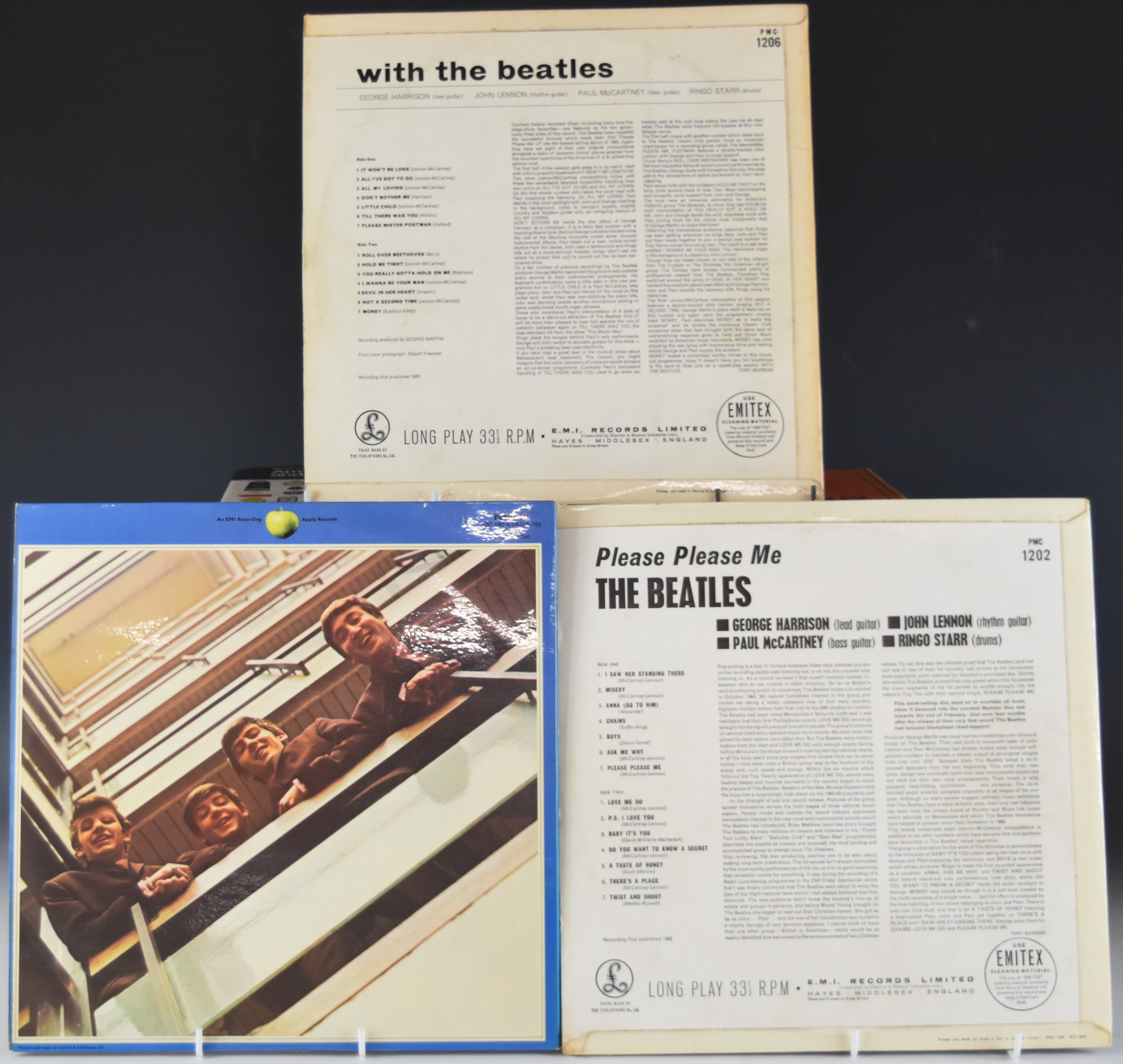 Three Beatles LPs comprising Please Please Me (PMC1202) mono, With the Beatles (PMC1206) mono and - Image 2 of 7