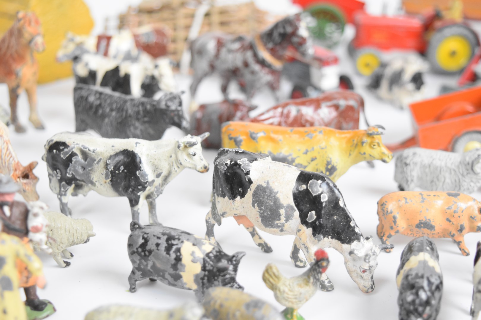 A collection of vintage Britains metal farm animals and vehicles together with a Dinky Toys 27A - Image 3 of 10