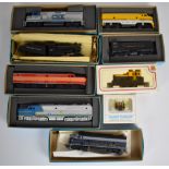 Eight Athearn and similar HO scale American diesel locomotives to include Alco PA-1 Southern