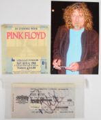 Pink Floyd 'An Evening with Pink Floyd' 1988 ticket stub for Wembley Stadium, signed Roger Waters,