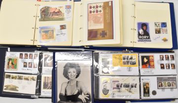 A very large collection of autographed first day covers and coin covers, in eleven albums and a