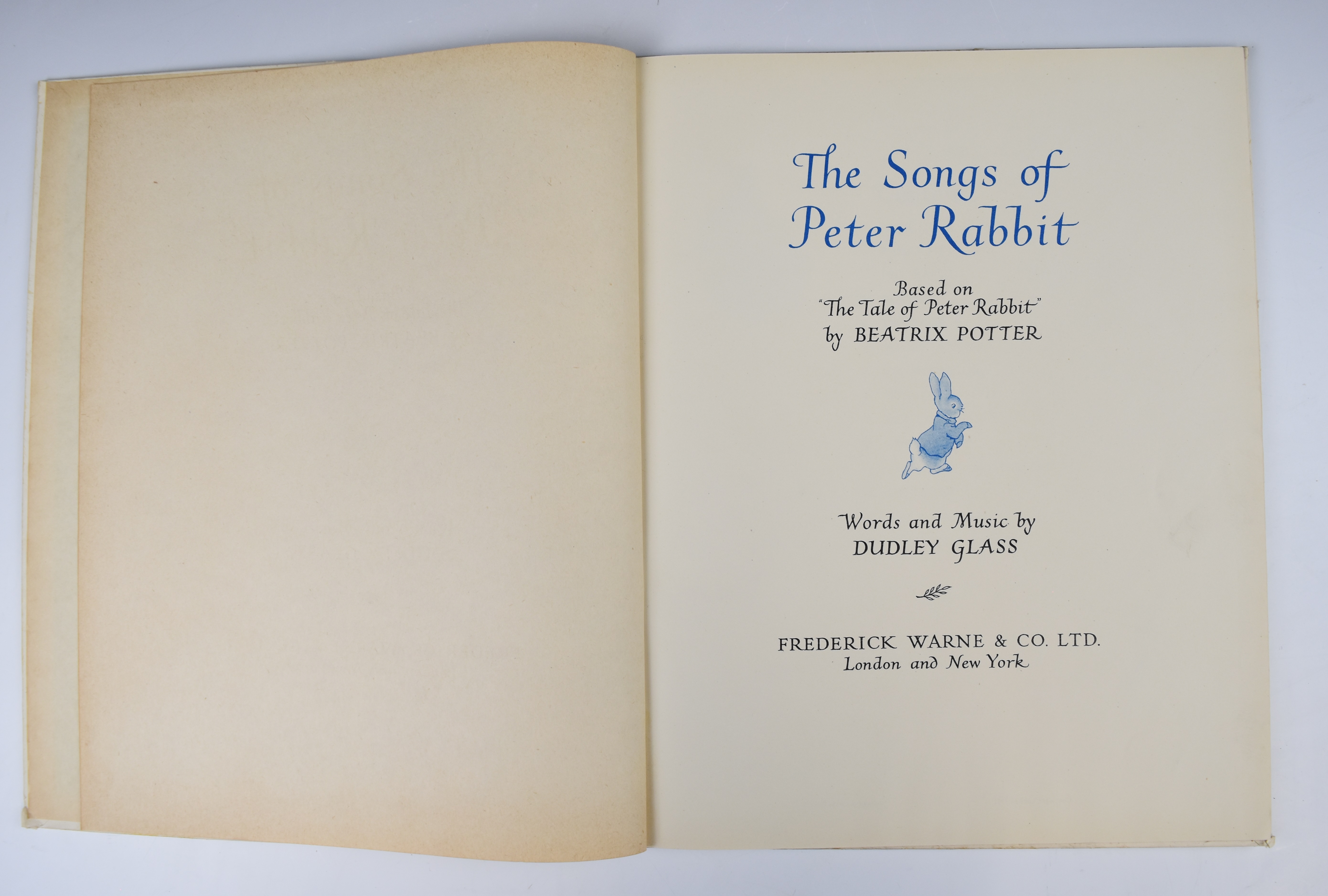 Peter Rabbit illustrated 1913 with a colour cover. The Songs of Peter Rabbit words & music by Dudley - Bild 4 aus 5