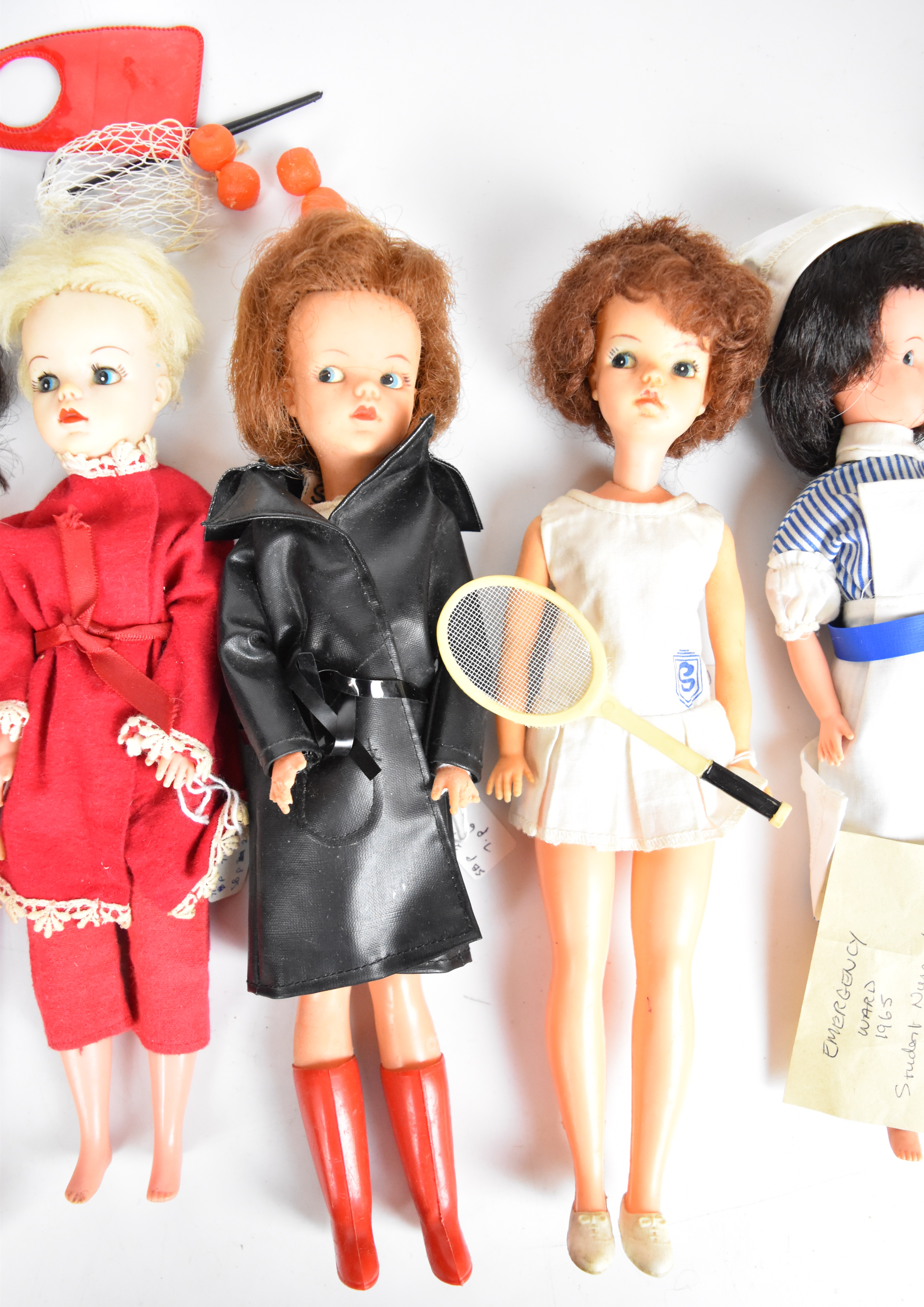 Six vintage Sindy dolls by Pedigree in original outfits to include Frosty Nights, Centre Court, - Image 3 of 4