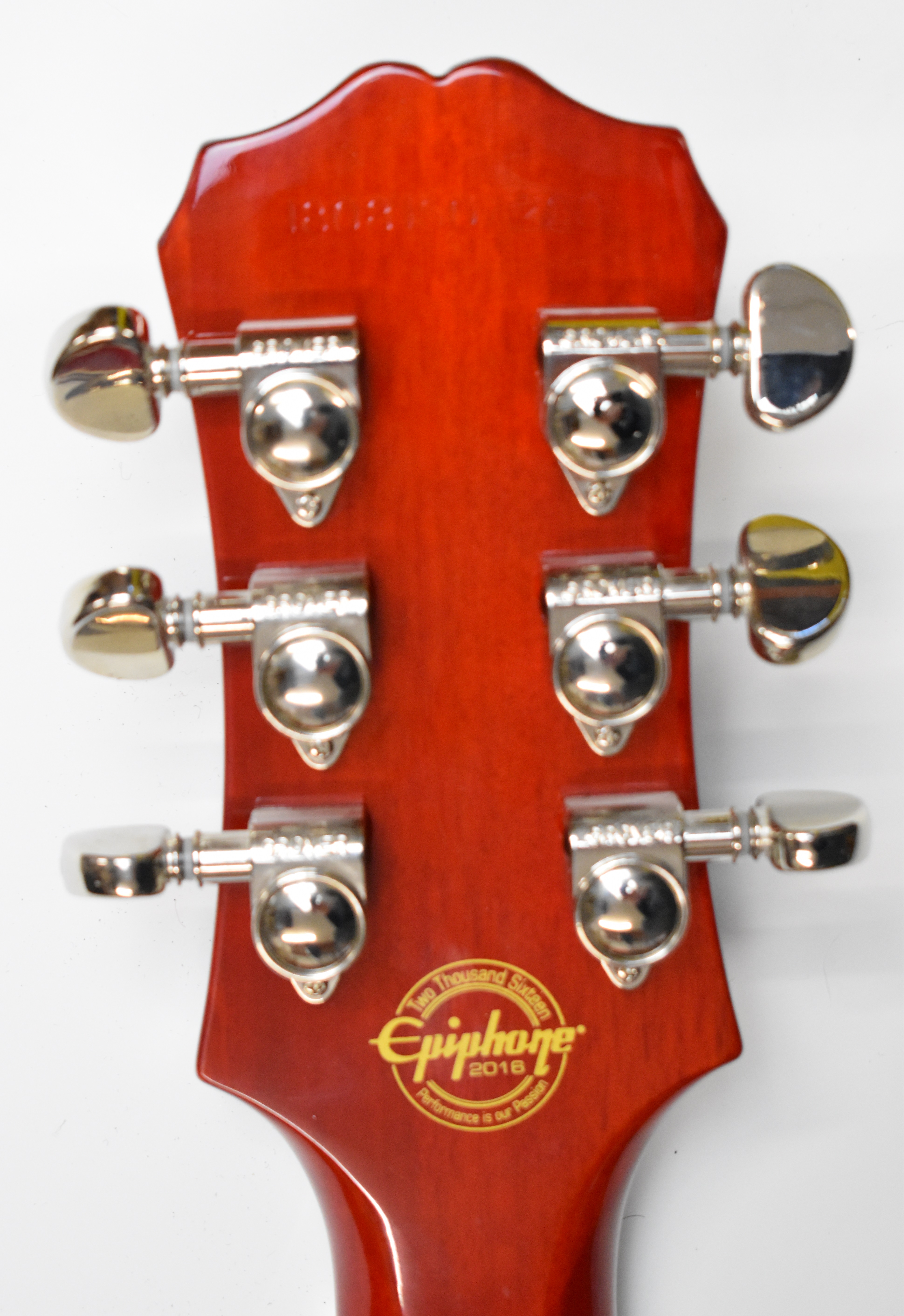 Epiphone Les Paul ES semi-hollow body electric guitar in Cherry Sunburst finish, 22 frets, serial - Image 5 of 7