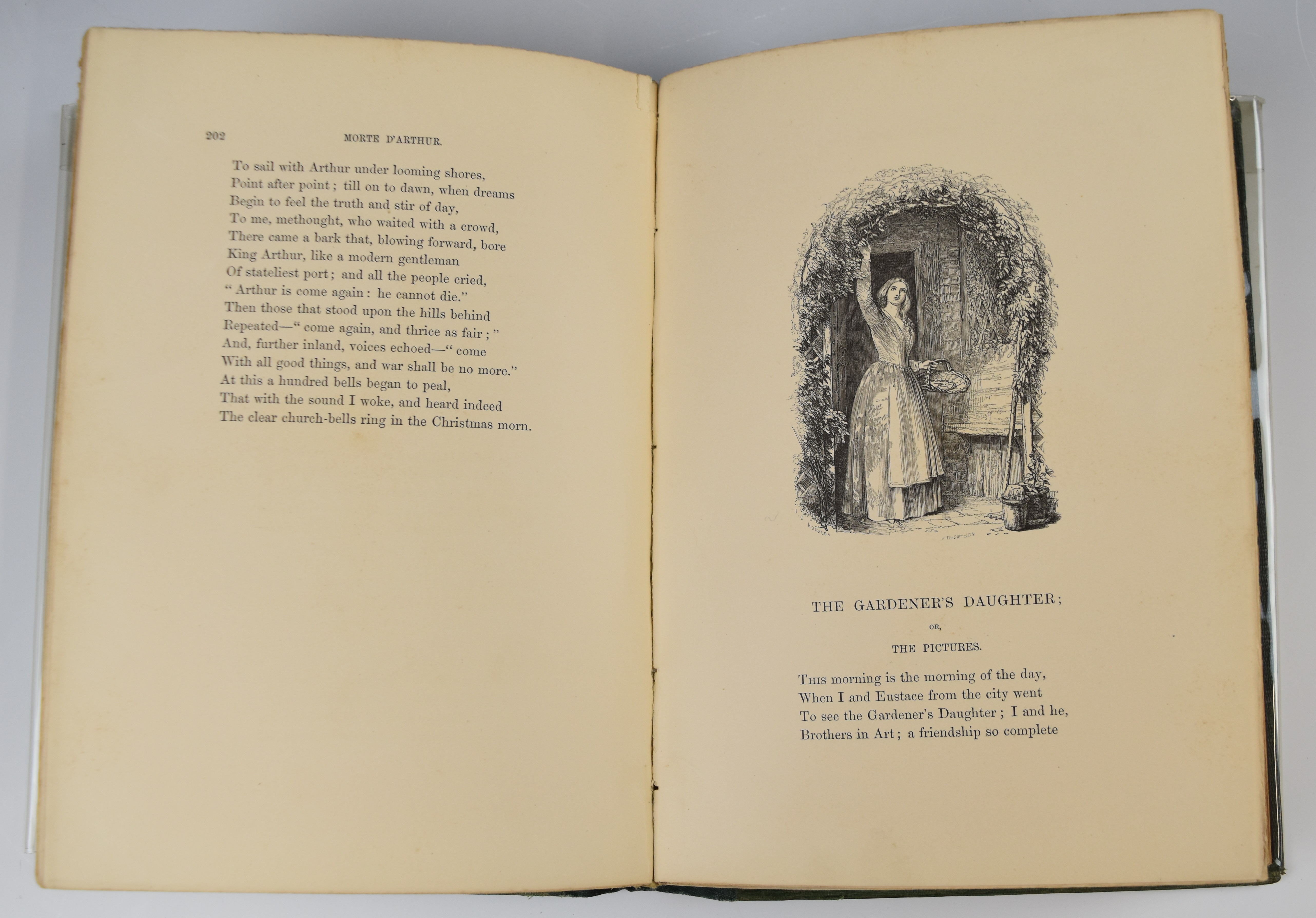 [Pre-Raphaelite] Poems by Alfred Tennyson published Edward Moxon 1857 the first edition with - Image 4 of 4