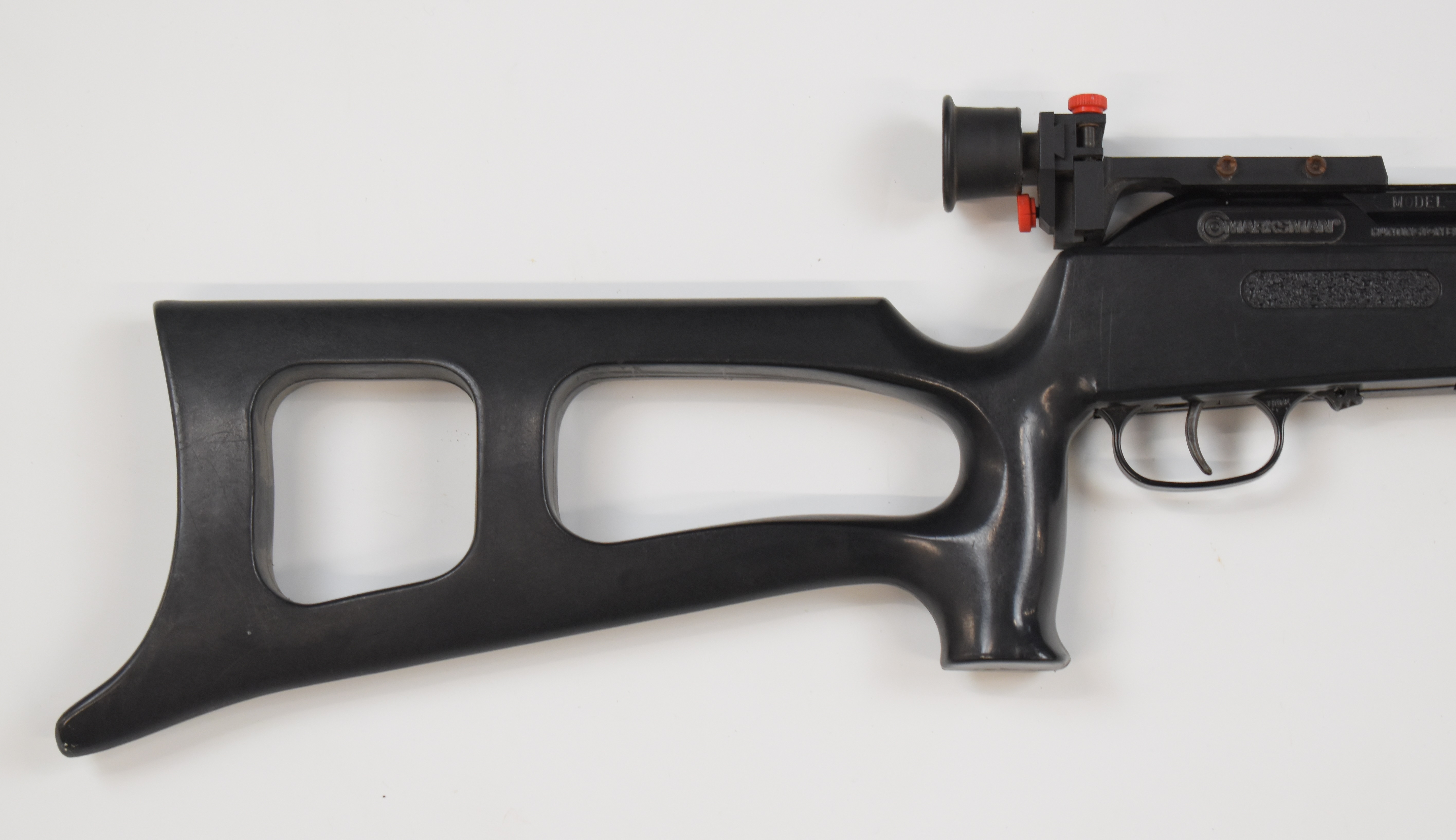 Marksman Model 1790 .177 target air rifle with composite skeleton stock, and adjustable peep-hole - Image 3 of 10