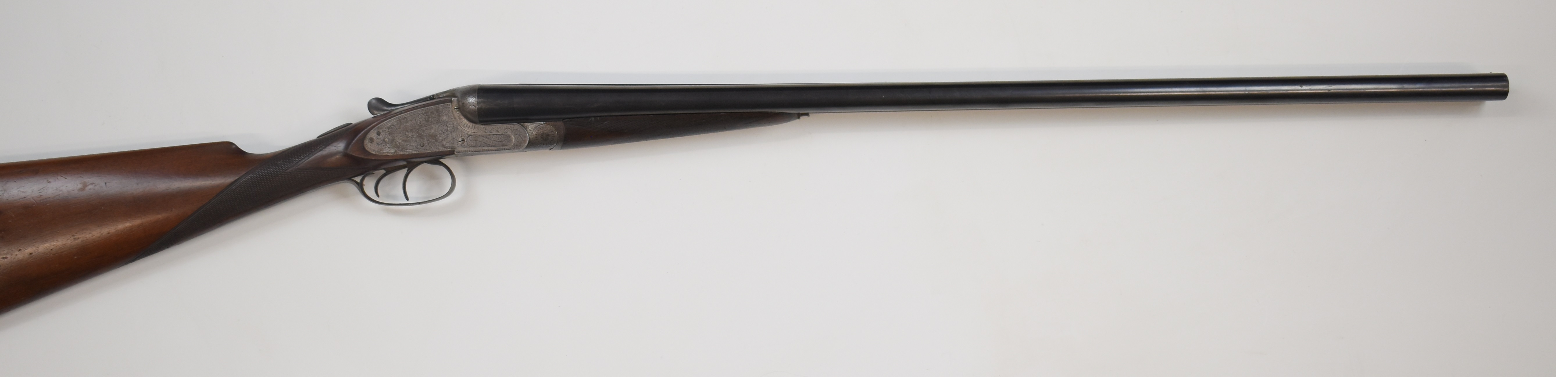 W H Monk of Chester 12 bore assisted-opening sidelock side by side shotgun with all over scrolling - Bild 2 aus 11
