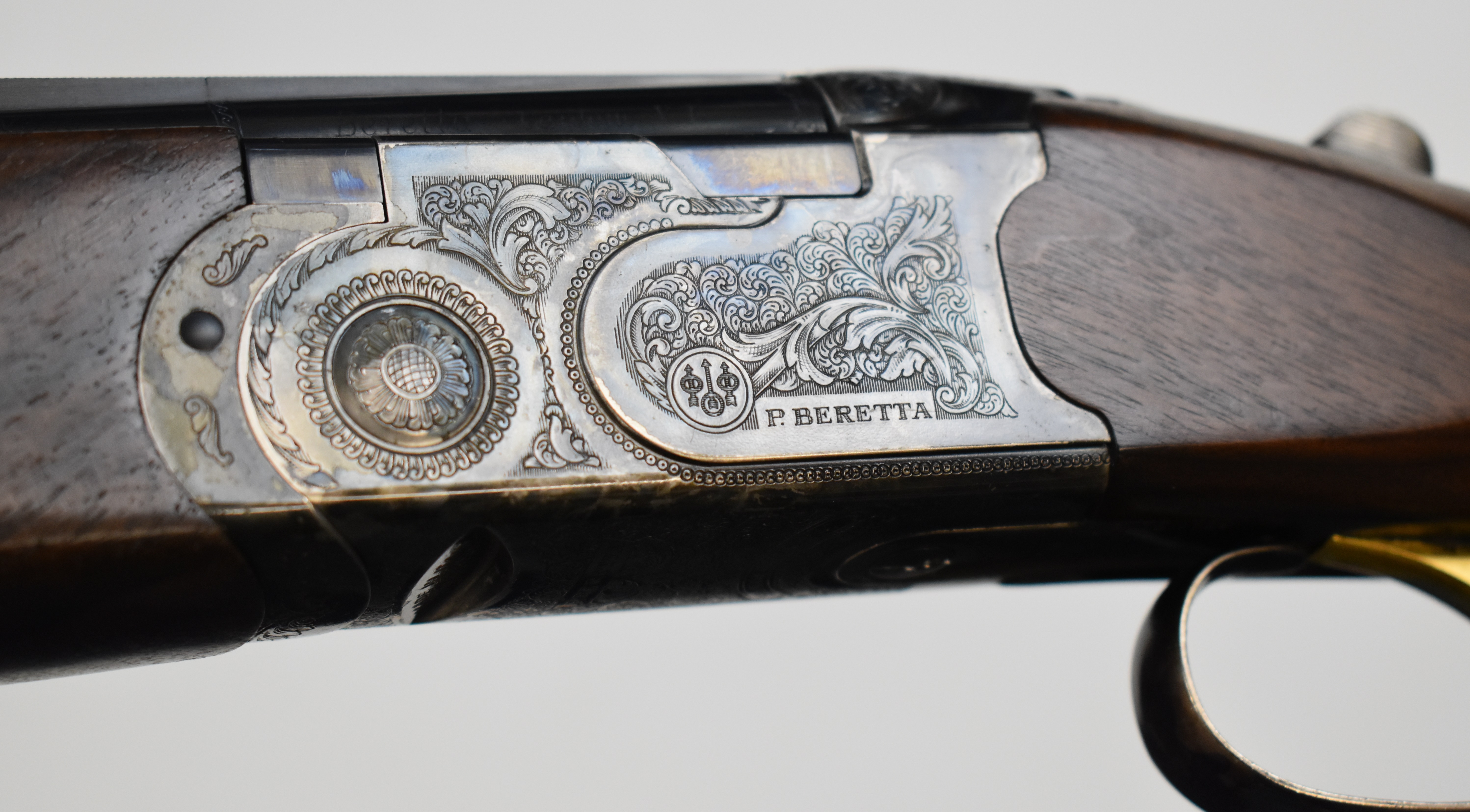 A pair of Beretta Silver Pigeon C 20 bore over and under ejector shotguns each with named and - Image 12 of 24