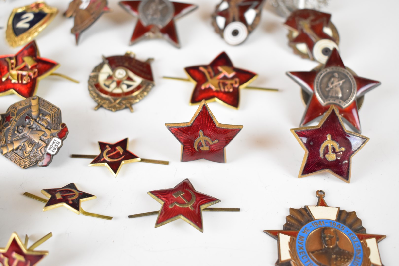 Approximately 30 Russian enamel badges including Liberation of Belgrade, Order of the Red Star and - Image 2 of 14