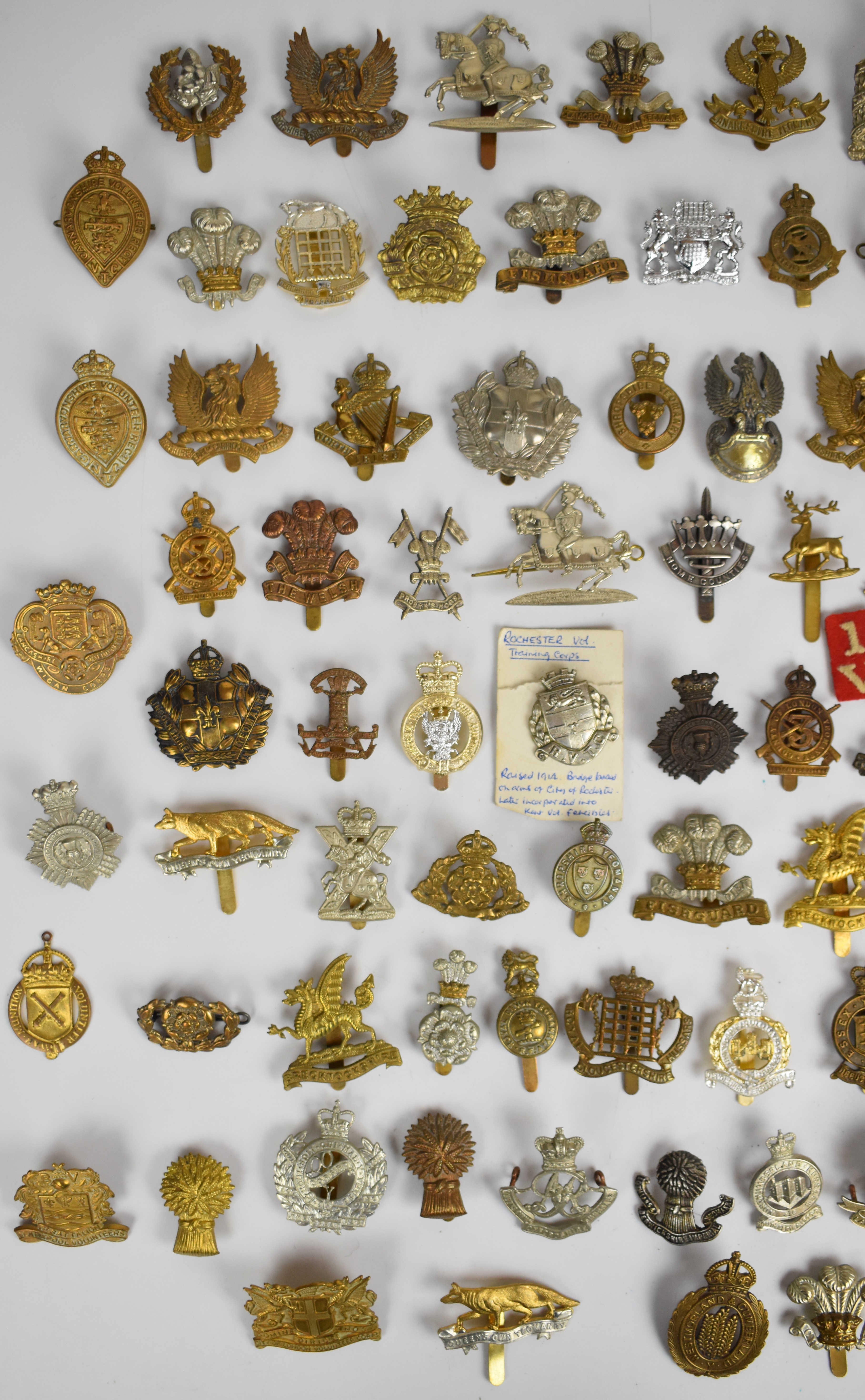Collection of approximately 100 Yeomanry and Volunteer badges including Essex Yeomanry, Fife and - Image 2 of 3