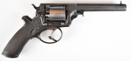 William Tranter's Patent  Model 4 54 bore five-shot double-action revolver with engraved trigger