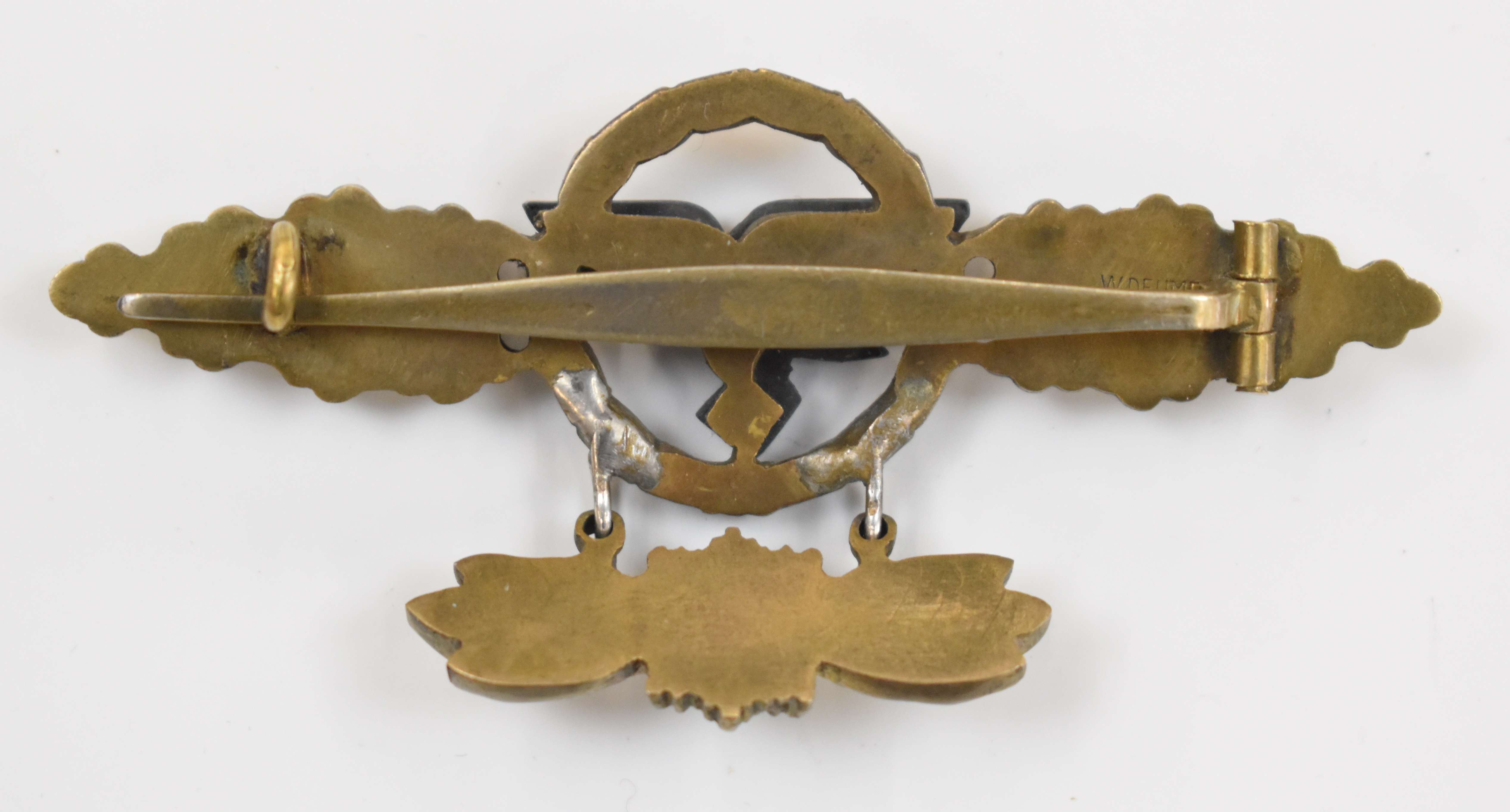 German WW2 Nazi Third Reich Transport / Glider Squadron operational flying clasp with 400 Flight - Image 2 of 2