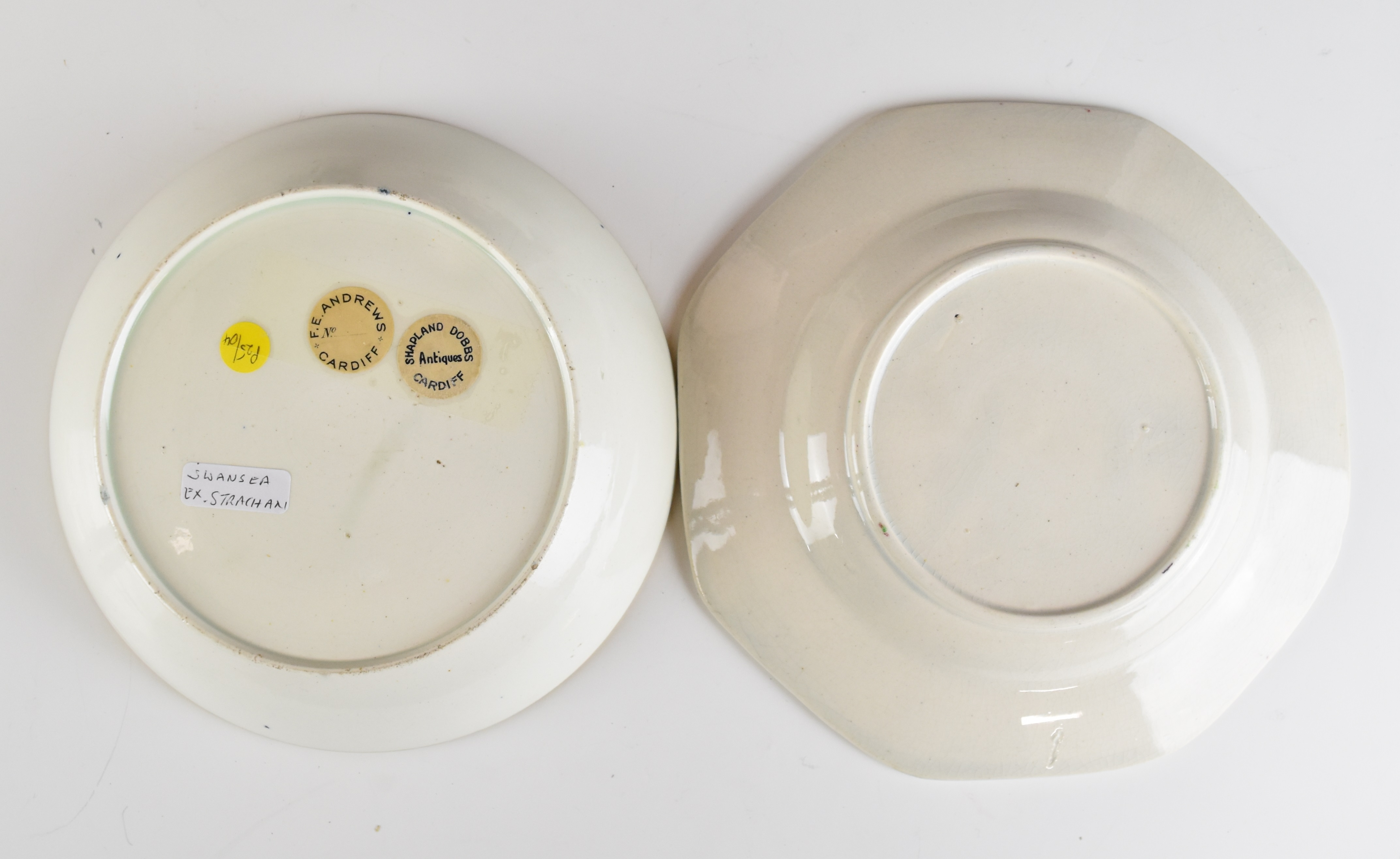 19thC cabinet plates and dishes including Copeland and Garrett, Yates, Flight Barr and Barr plates - Image 5 of 11