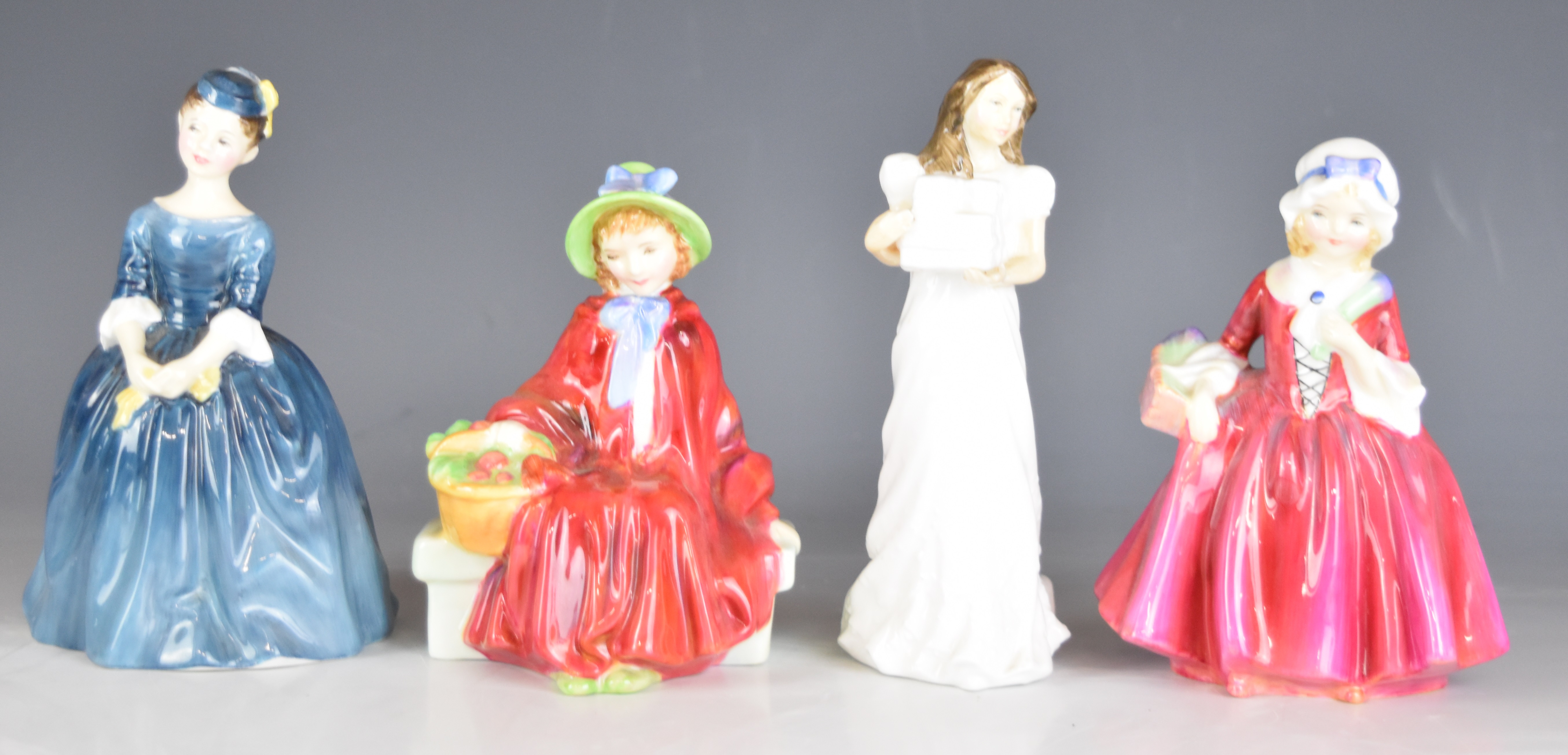 Ten Royal Doulton figurines including Kate Greenaway, Tess, Rose, Lavinia, Linda, two Dickens - Image 7 of 14