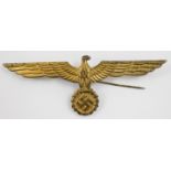 German WW2 Nazi Third Reich metal eagle badge