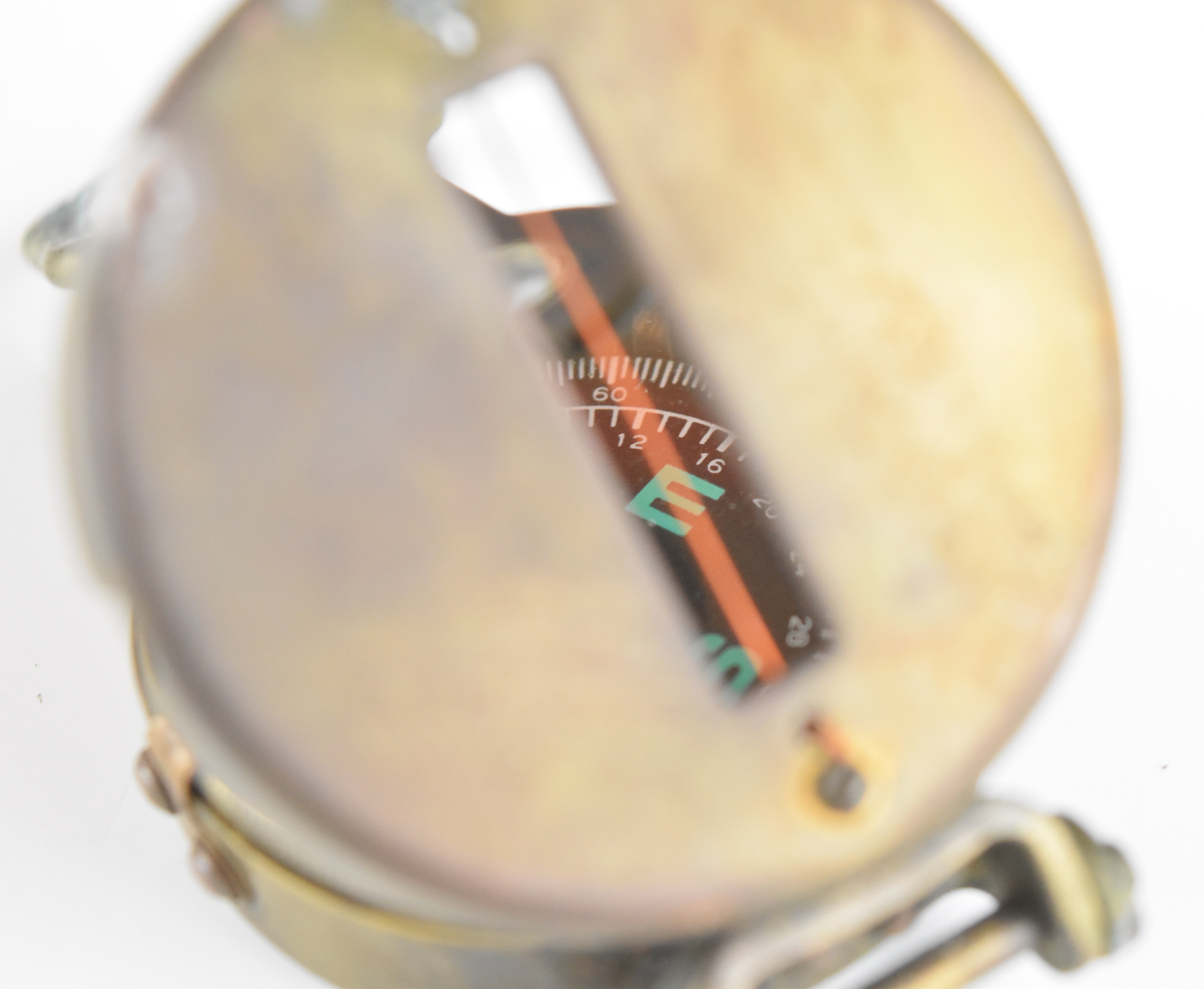 British WW2 prismatic compass by T G Co Ltd, London No B187104 1942 Mk III, with broad arrow mark, - Image 6 of 10