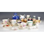 Collection of decorative / collectable teaware including Royal Worcester, Royal Albert miniature cup
