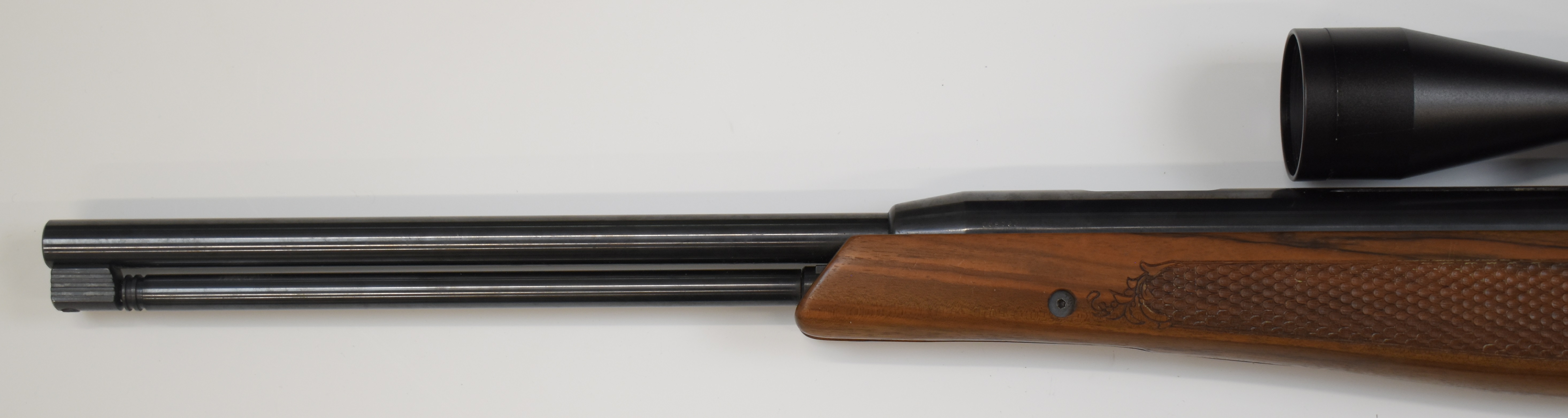 Air Arms TX200 .22 under-lever air rifle with carved semi-pistol grip and forend, adjustable - Image 9 of 9