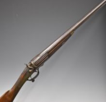 Scott & Son of London 10 bore single barrelled hammer action shotgun with named and engraved