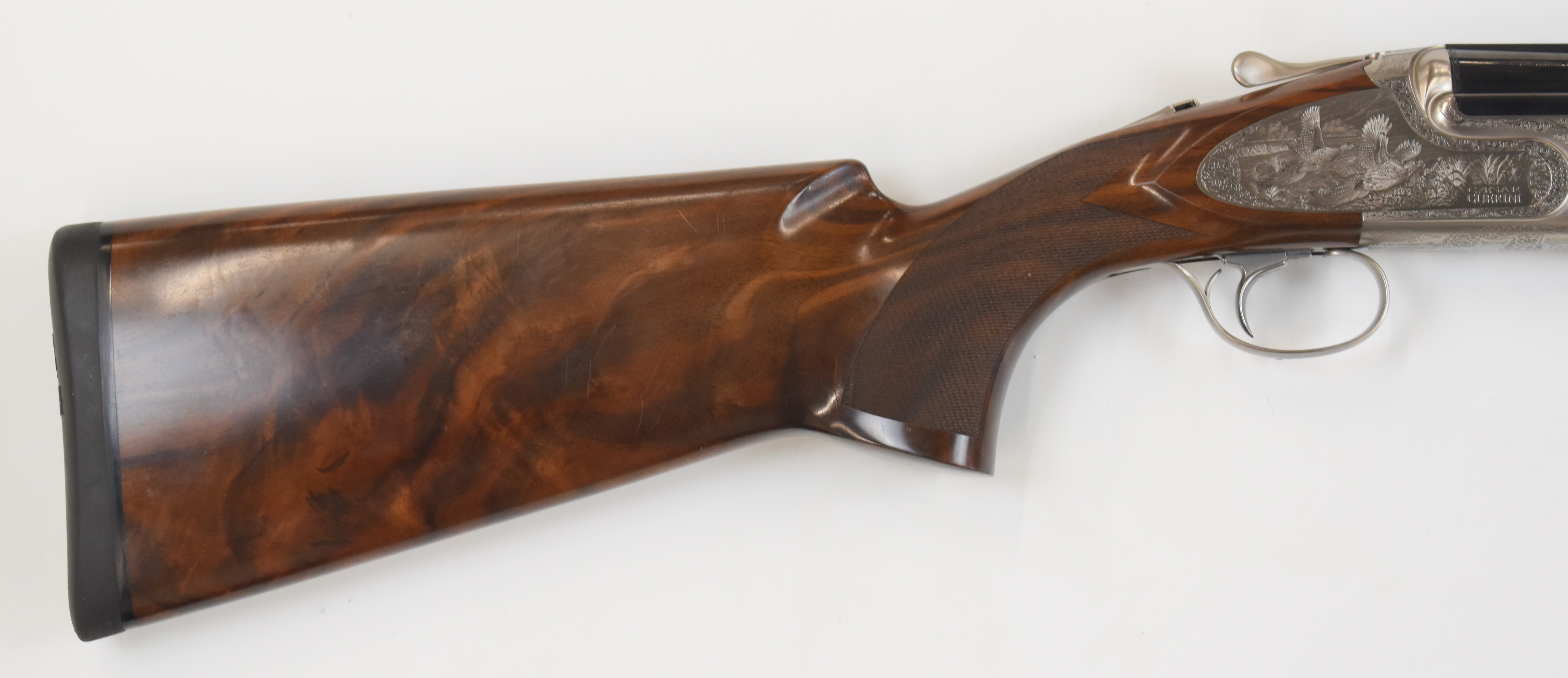 Caesar Guerini Magnus Deluxe Game 12 bore over and under ejector shotgun with engraved scenes of - Image 3 of 9