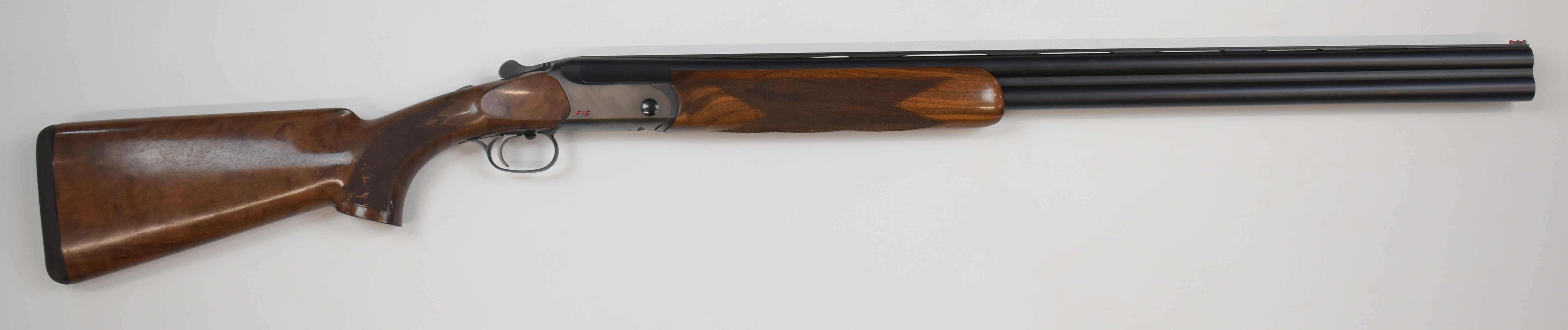 Blaser F16 12 bore over under ejector shotgun with named locks and underside, chequered semi- - Image 13 of 22