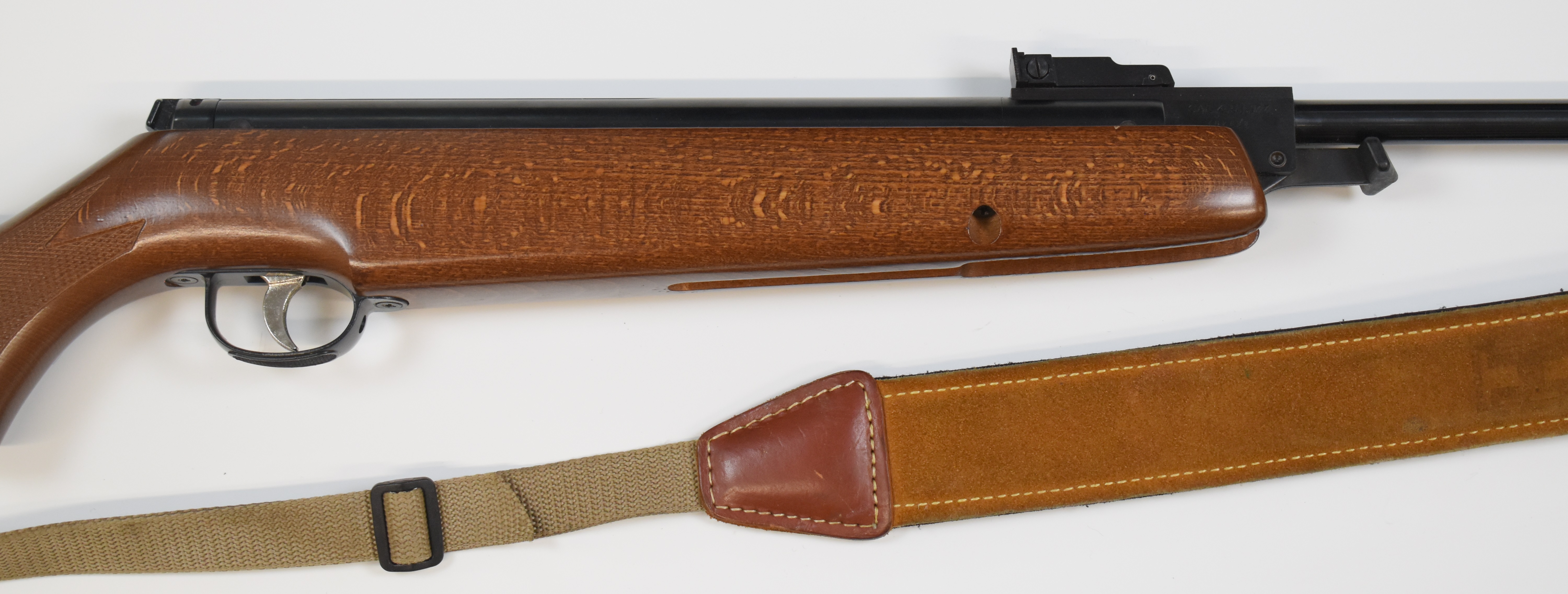 Webley Omega .177 air rifle with chequered semi-pistol grip, raised cheek piece, padded canvas and - Image 4 of 12