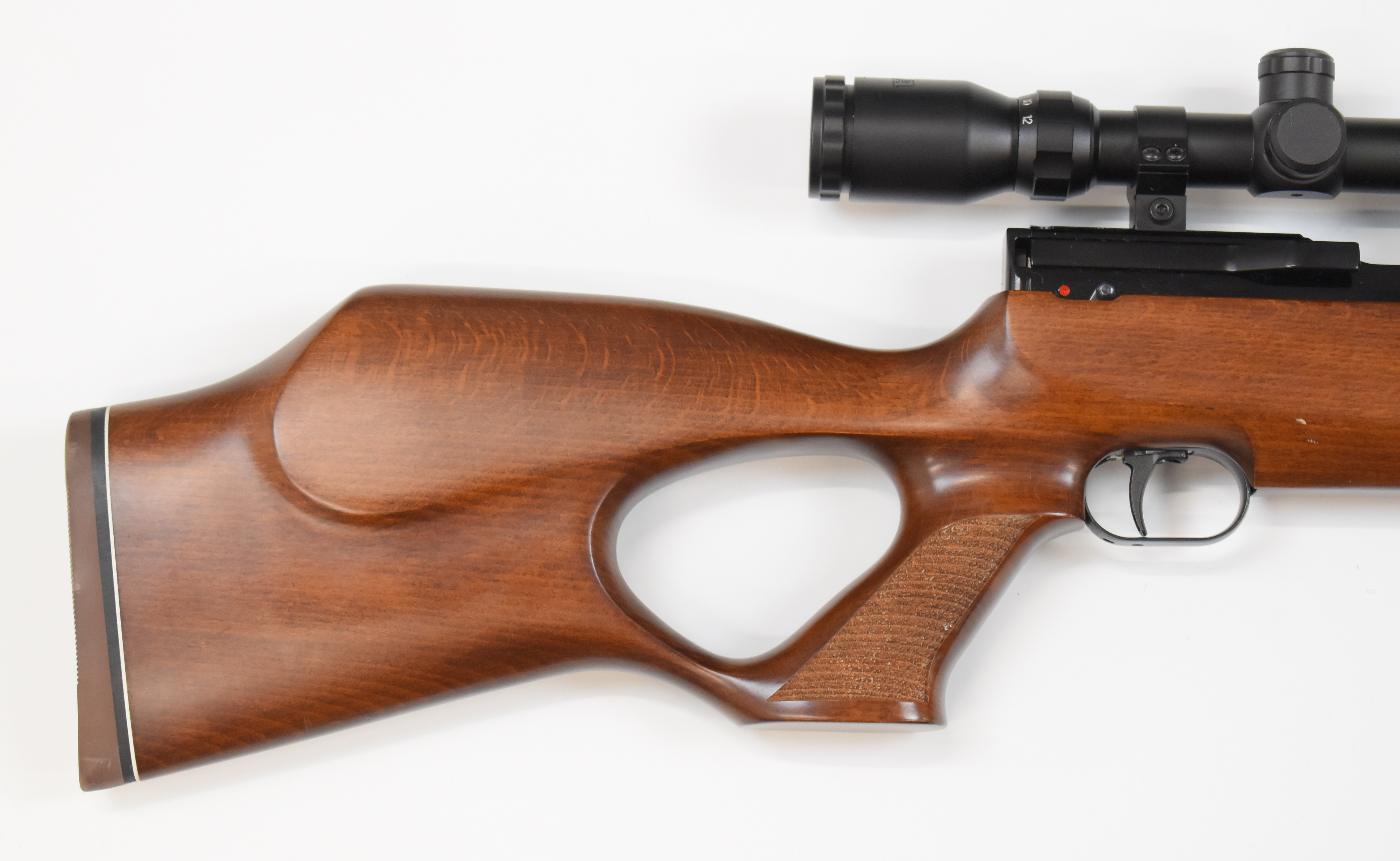 Weihrauch HW101 .177 PCP air rifle with textured semi-pistol grip, raised cheek piece, adjustable - Image 3 of 10