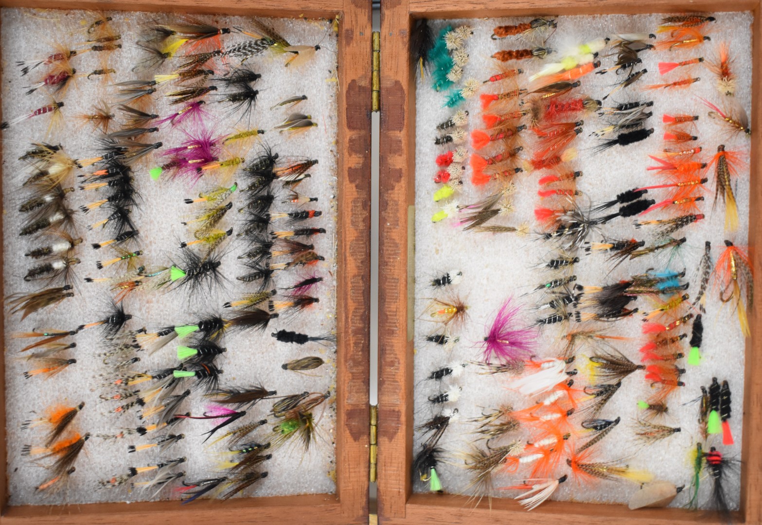Five fly fishing cases / boxes including a Wheatley, most trout / sea trout including wet, dry, - Image 6 of 7