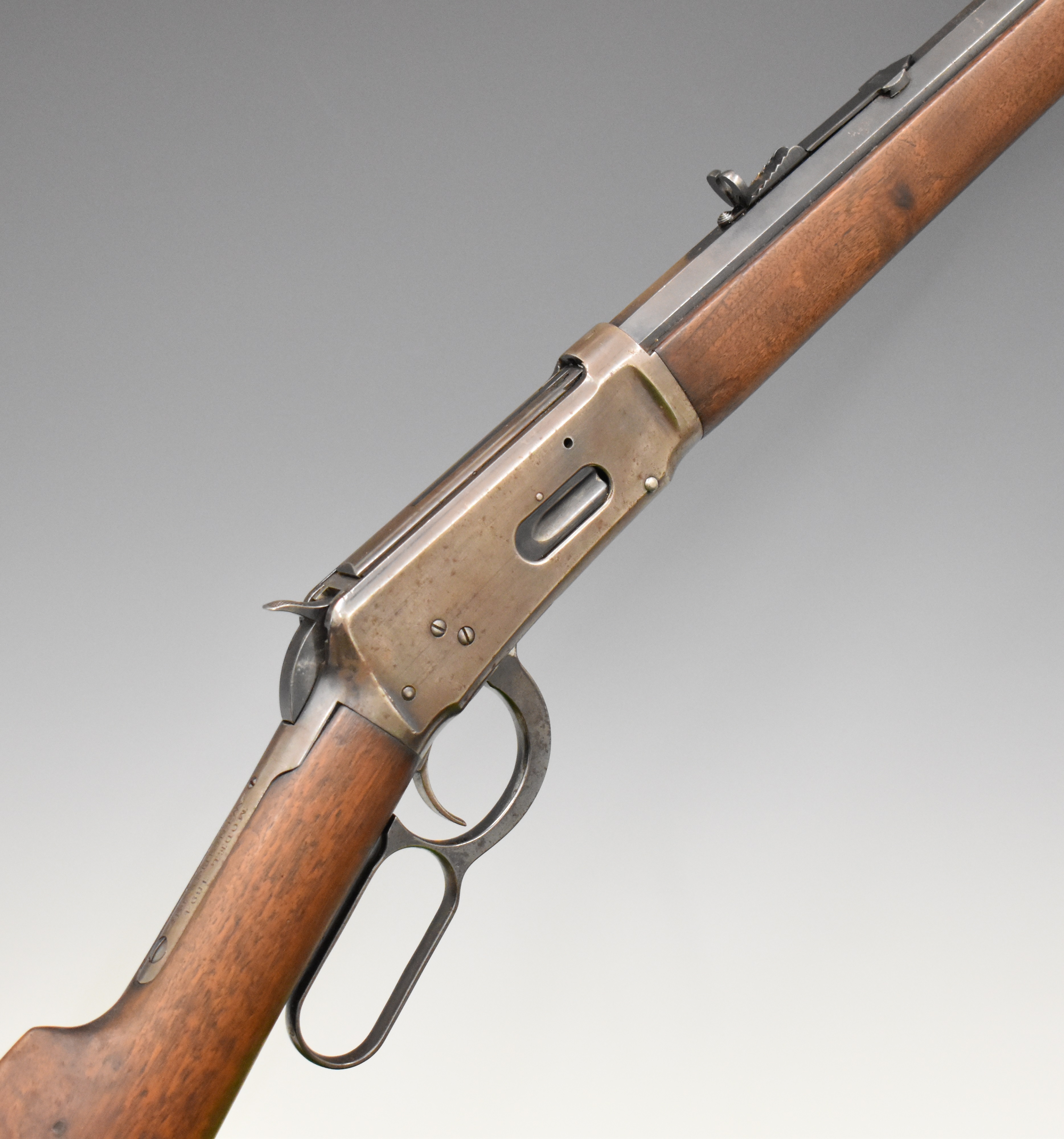 Winchester Model 1894 .32-40 underlever repeating rifle with adjustable Marbles Gladstone USA - Image 11 of 20