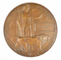 WW1 Memorial Plaque / Death Penny for Charles Henry Dodd