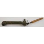 British WW2 periscope No14 Mk14, number 10238, with broad arrow mark and detachable wooden handle