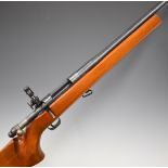 MAB Model 44 R 7.62 bolt-action target rifle with semi-pistol grip, raised cheek piece, sling