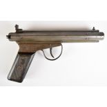 Accles & Shelvoke Ltd F Clarke patent The Warrior .177 side lever air pistol with logo and