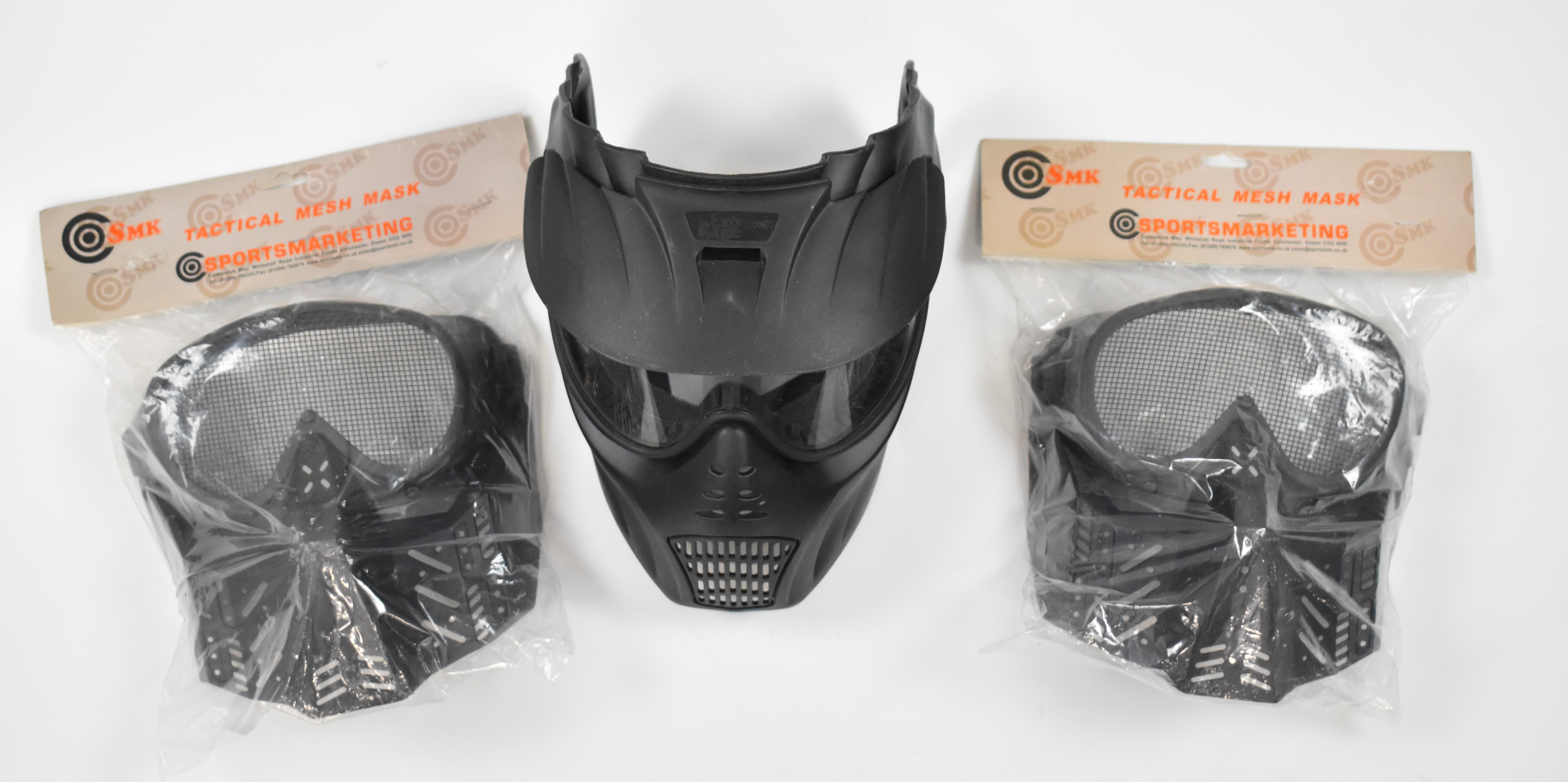 Three paintball masks including two SMK in original packaging. - Image 2 of 2