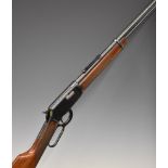 Winchester Model 9422 XTR .22 underlever-action rifle with chequered grip and forend, adjustable