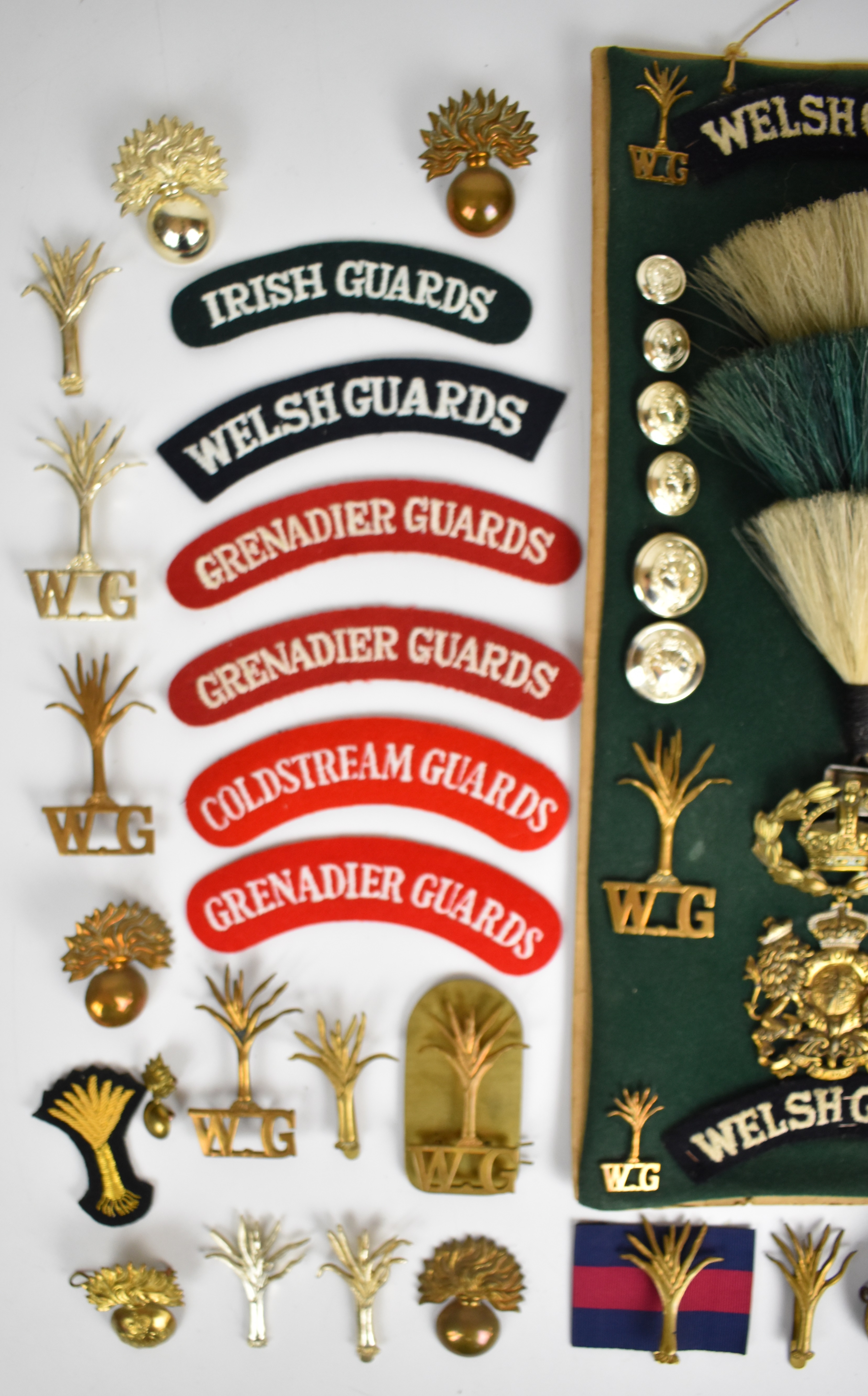 Collection of approximately 30 Grenadier and Welsh Guards badges including cap badges, shoulder - Image 2 of 6