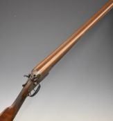 Cogswell & Harrison 12 bore side by side hammer action shotgun with named and engraved locks,