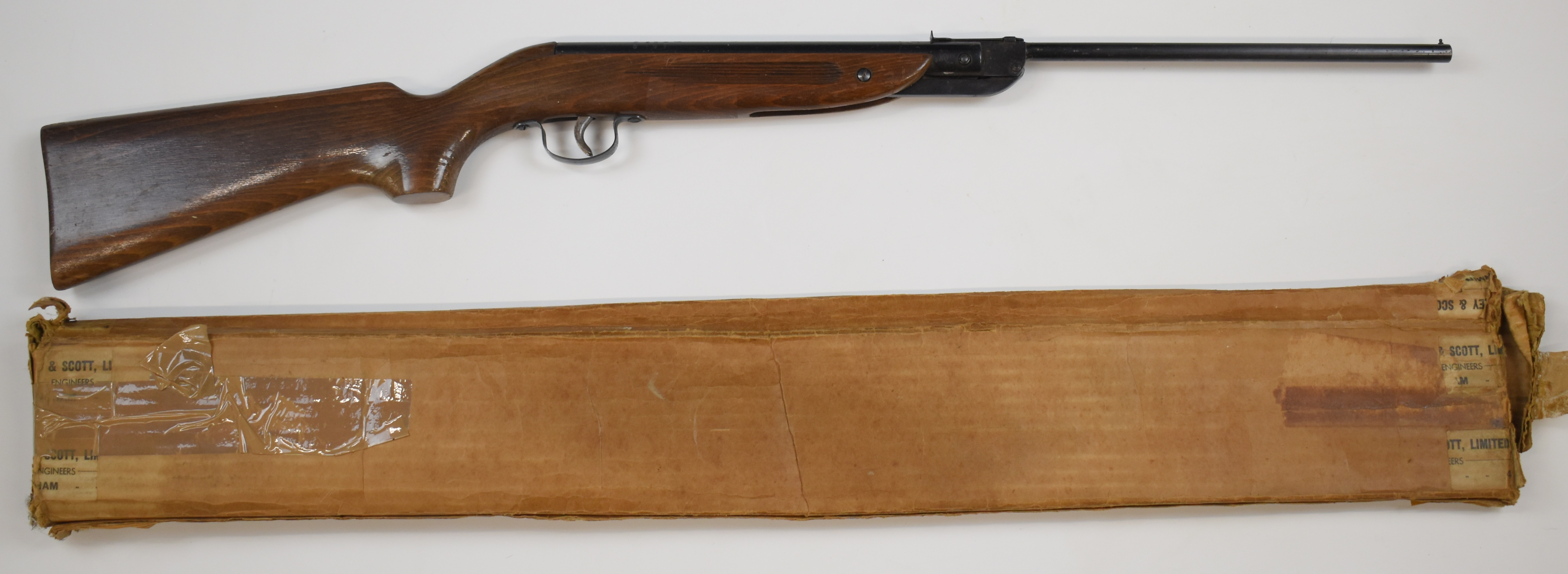 Webley Ranger .177 air rifle with semi-pistol grip and adjustable sights, NVSN, in original box. - Image 3 of 8