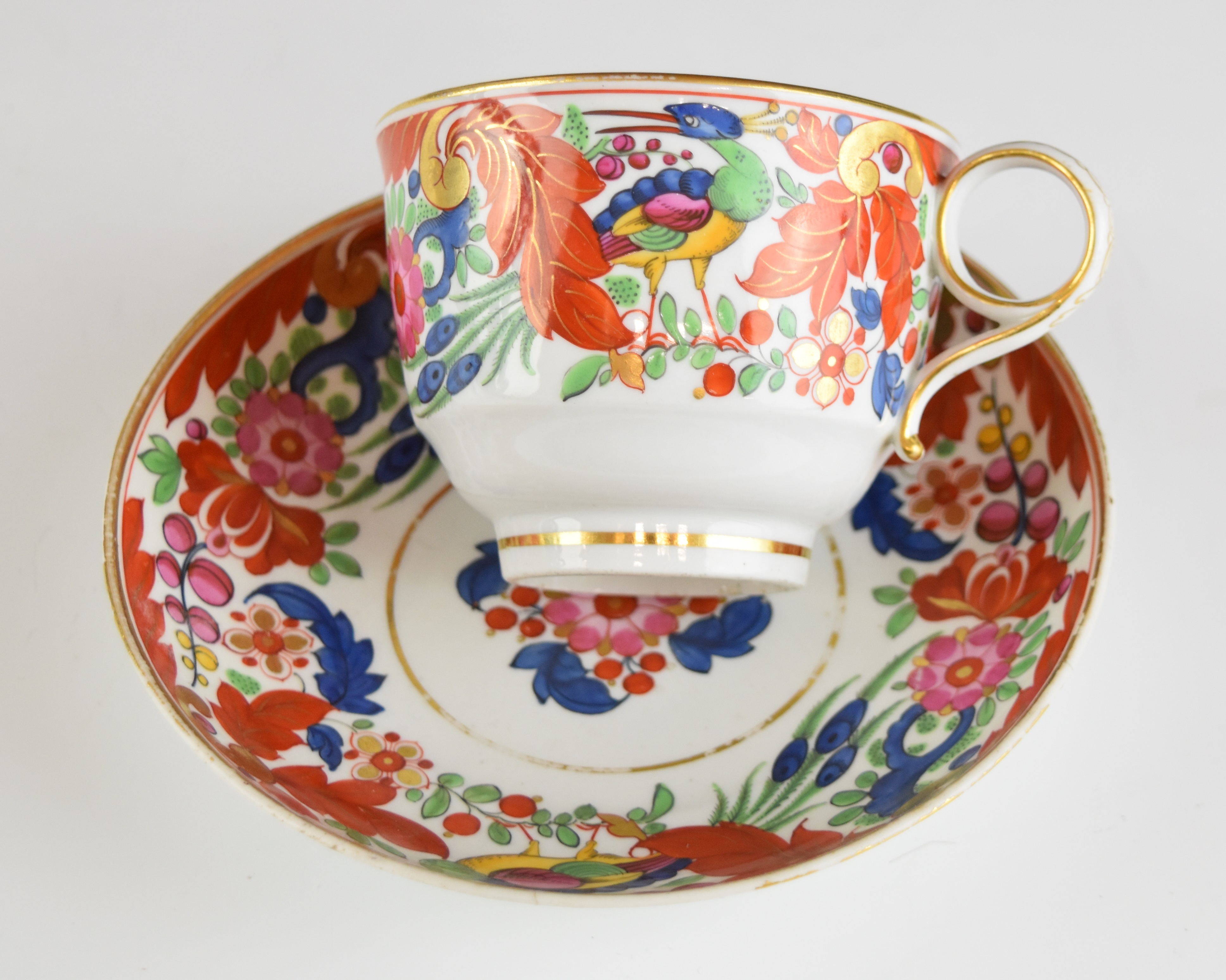 18th / 19thC tea ware including Barr, Worcester, Coalport, Yates interior decorated cup and - Image 5 of 14