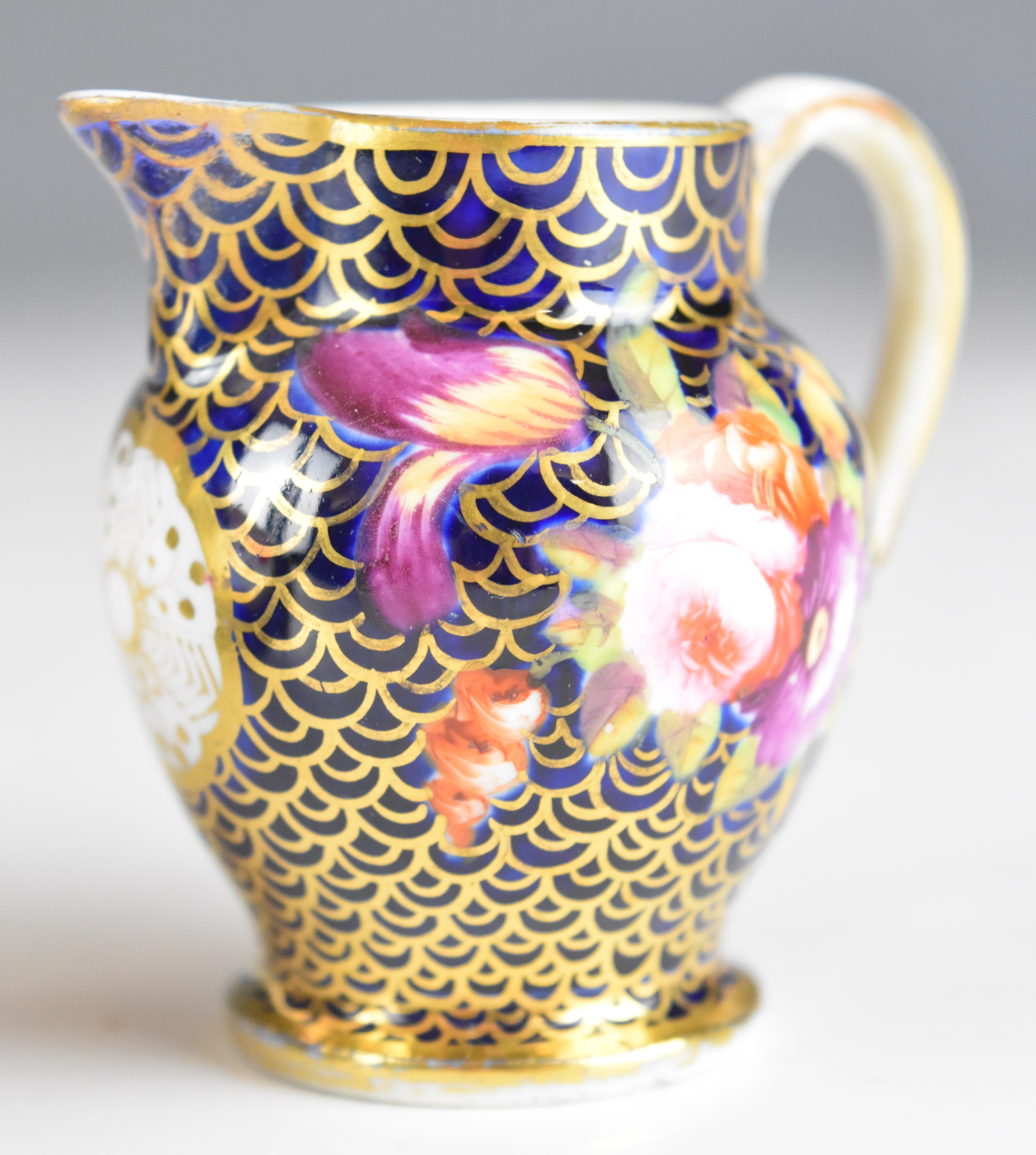 Crown Derby Imari and Davenport covered scent / perfume bottles, Coalport miniature jug with - Image 12 of 14