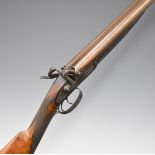 James Bridal of Barnstaple 12 bore percussion hammer action double barrelled side by side muzzle