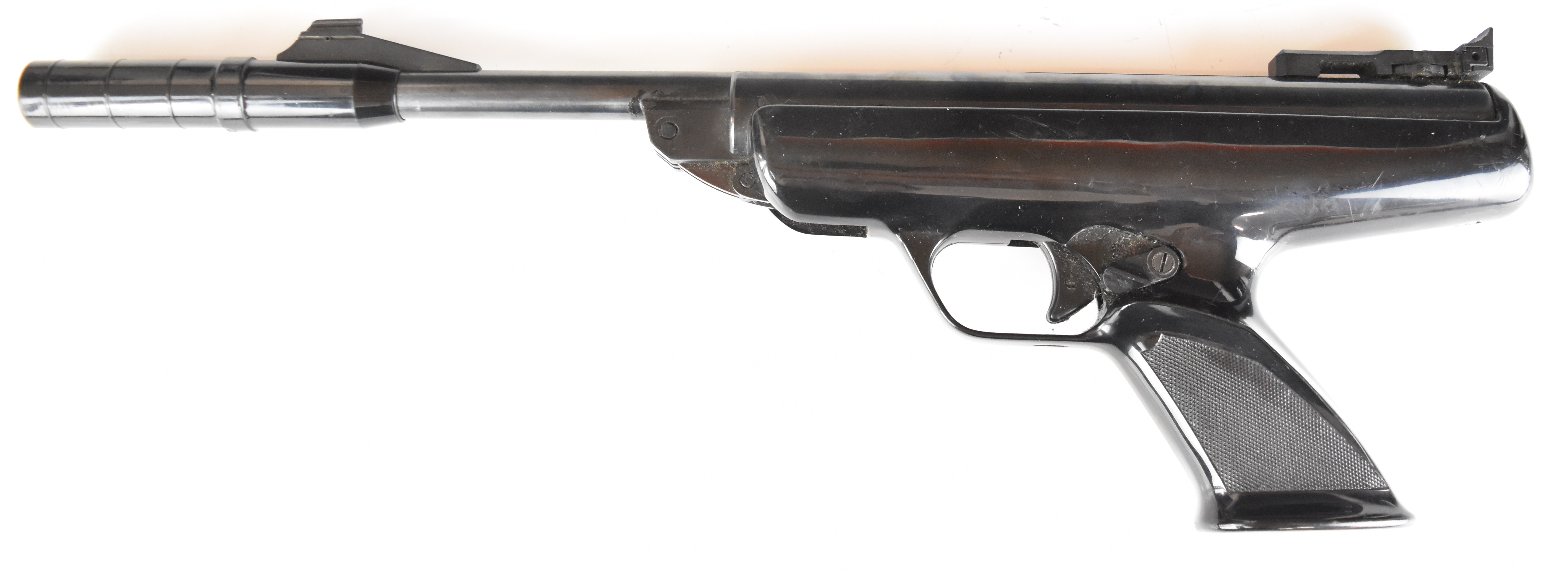 BSA Scorpion .177 target air pistol with shaped and chequered composite grip and adjustable - Image 2 of 12