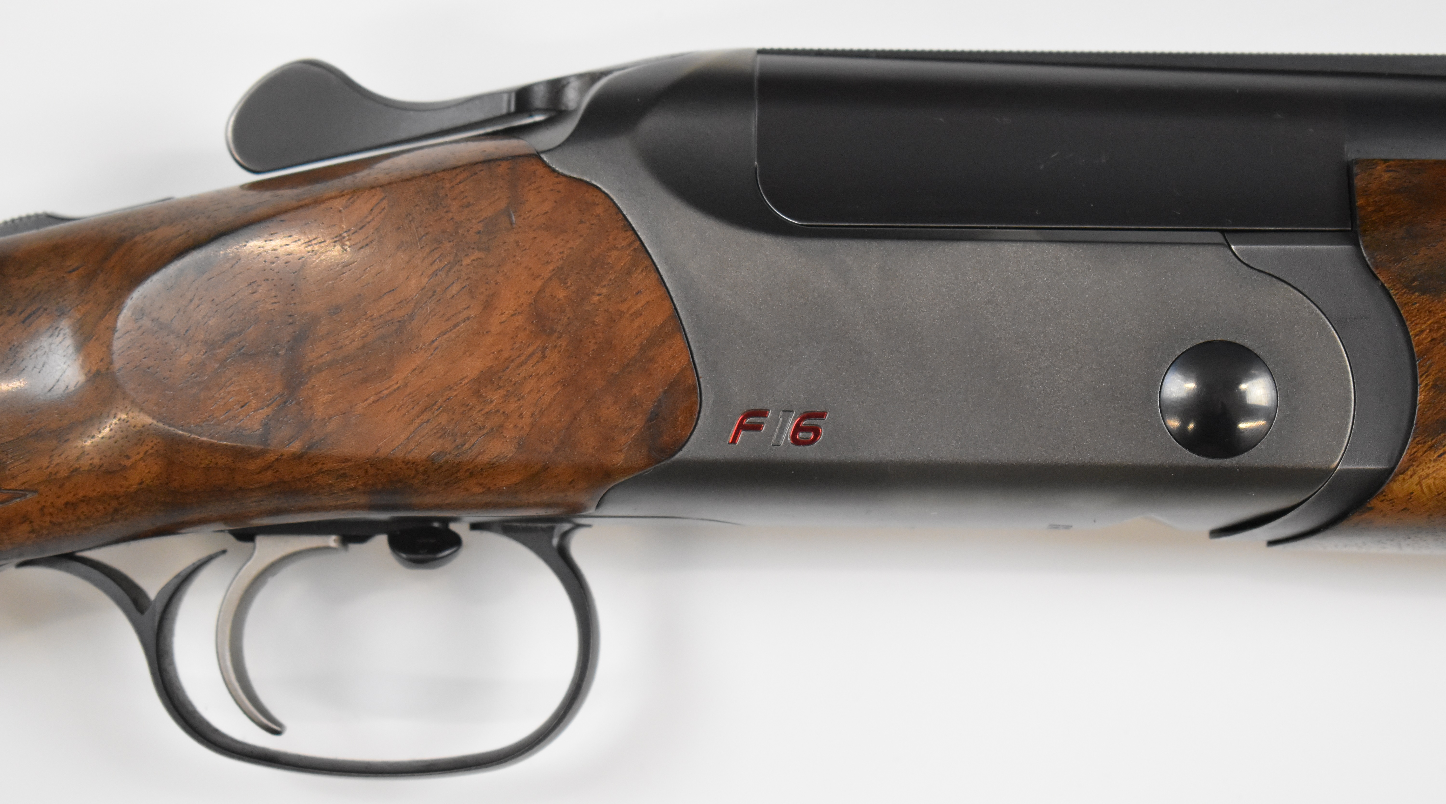 Blaser F16 12 bore over under ejector shotgun with named locks and underside, chequered semi- - Image 6 of 22