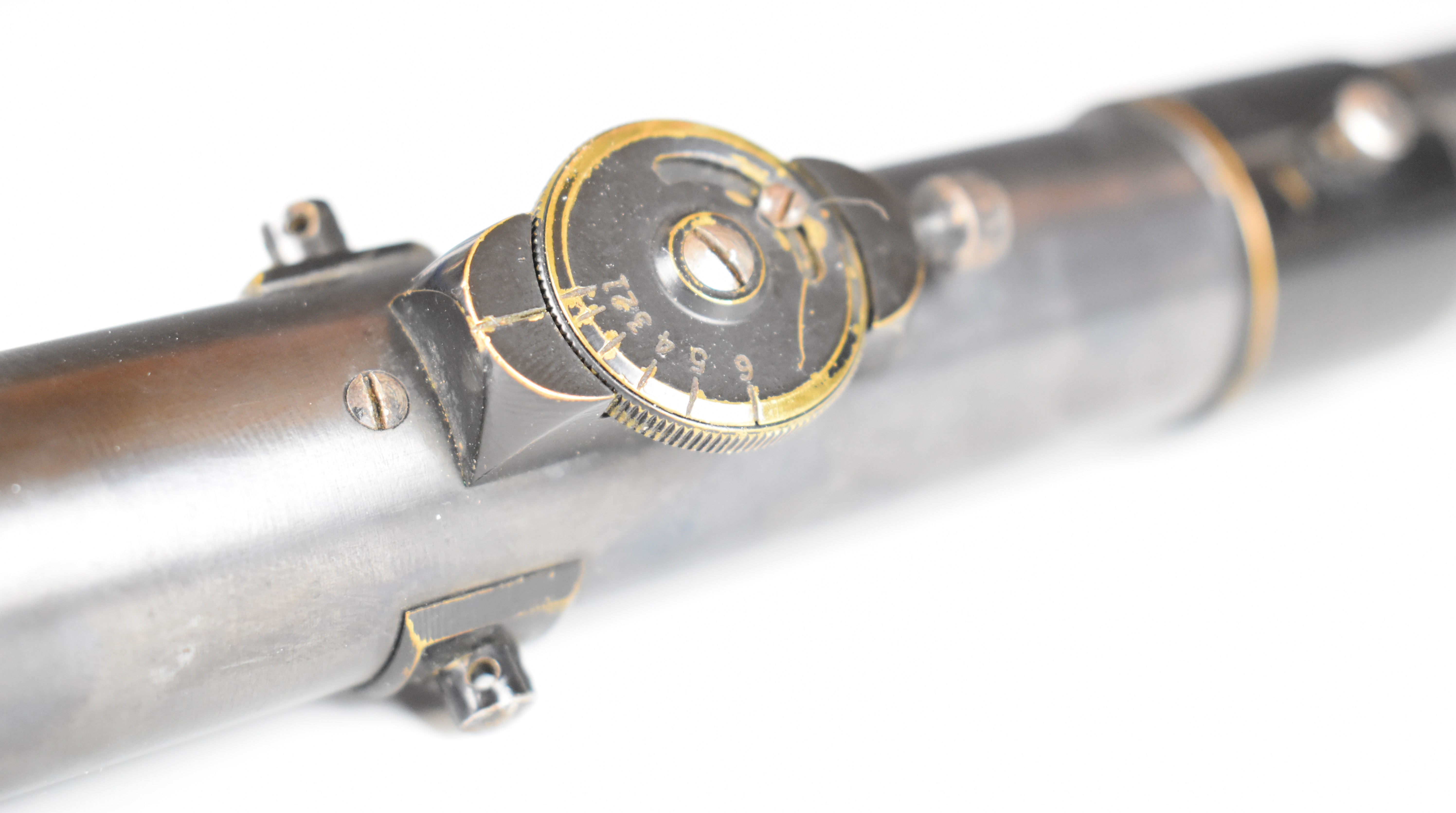 WWI Periscopic Prism Company Ltd of London Lee-Enfield adjustable sniper rifle scope, 31.3cm long. - Image 4 of 7