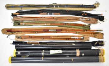 Sea, coarse and fly fishing rods Hardy Graphite De Luxe, The Hornsea, Surfcast, Alpha,
