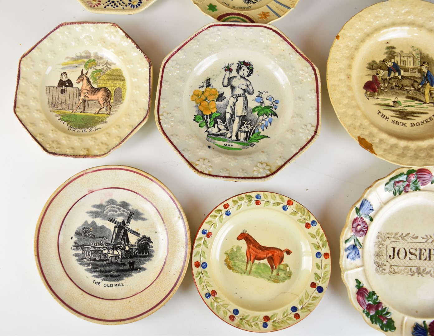19thC nursery ware including The Cuckoo, Donkey and Horse, 'Listen To The Voice of Love', Lion, - Image 2 of 12