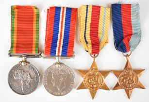 South Africa WW2 group of four medals comprising 1939/1945 Star, Africa Star, War Medal and Africa