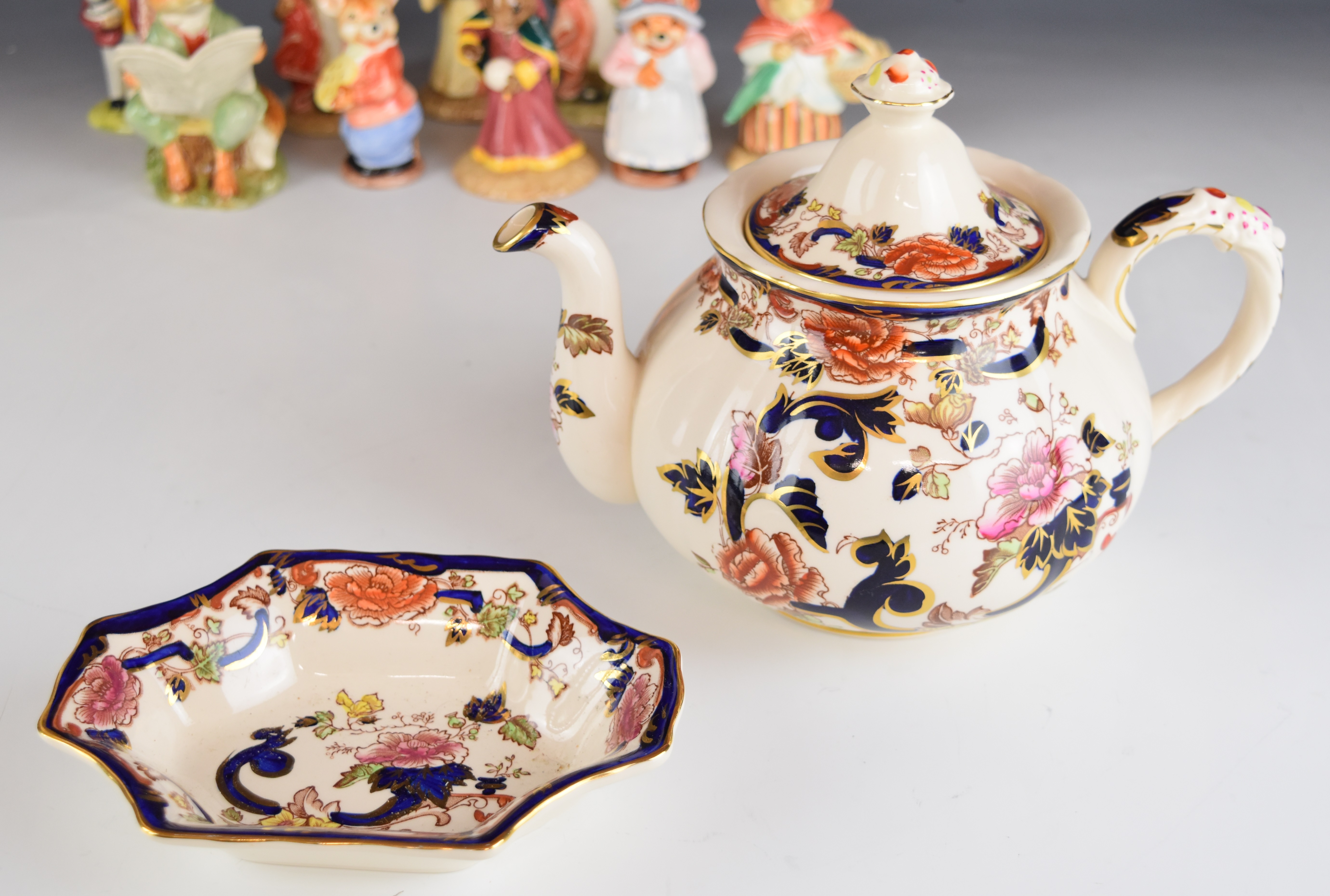 Royal Doulton Bunnykins figures, Border Fine Arts Beatrix Potter figures, Mason's Mandalay teapot, - Image 6 of 11